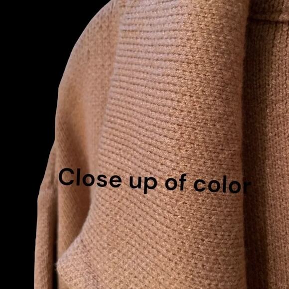 Anrabess Long Cardigan Duster Sweater in Color Caramel Size Small New with Tag - Picture 9 of 10